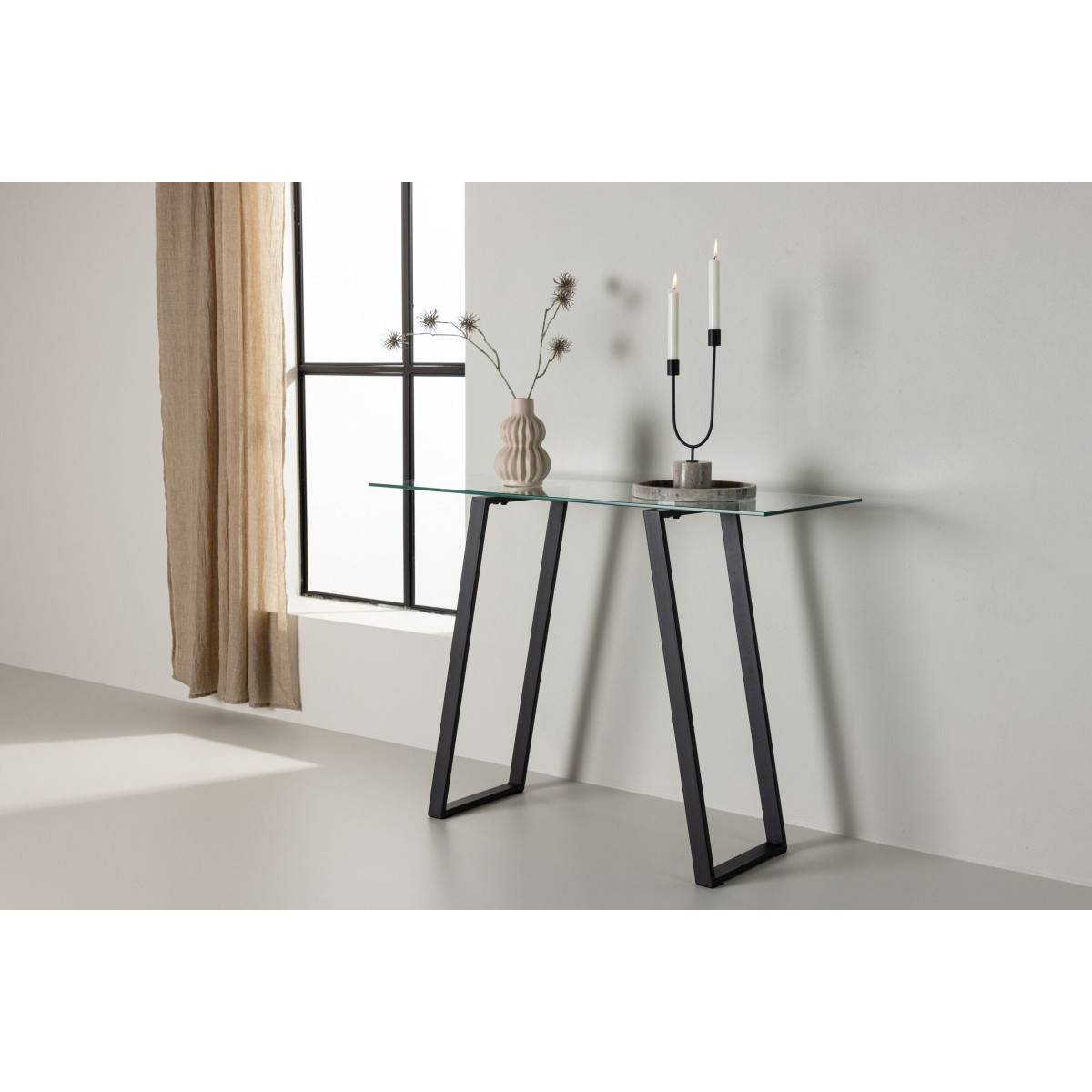 Venture Home - Console en verre et acier Horten - Image 10
