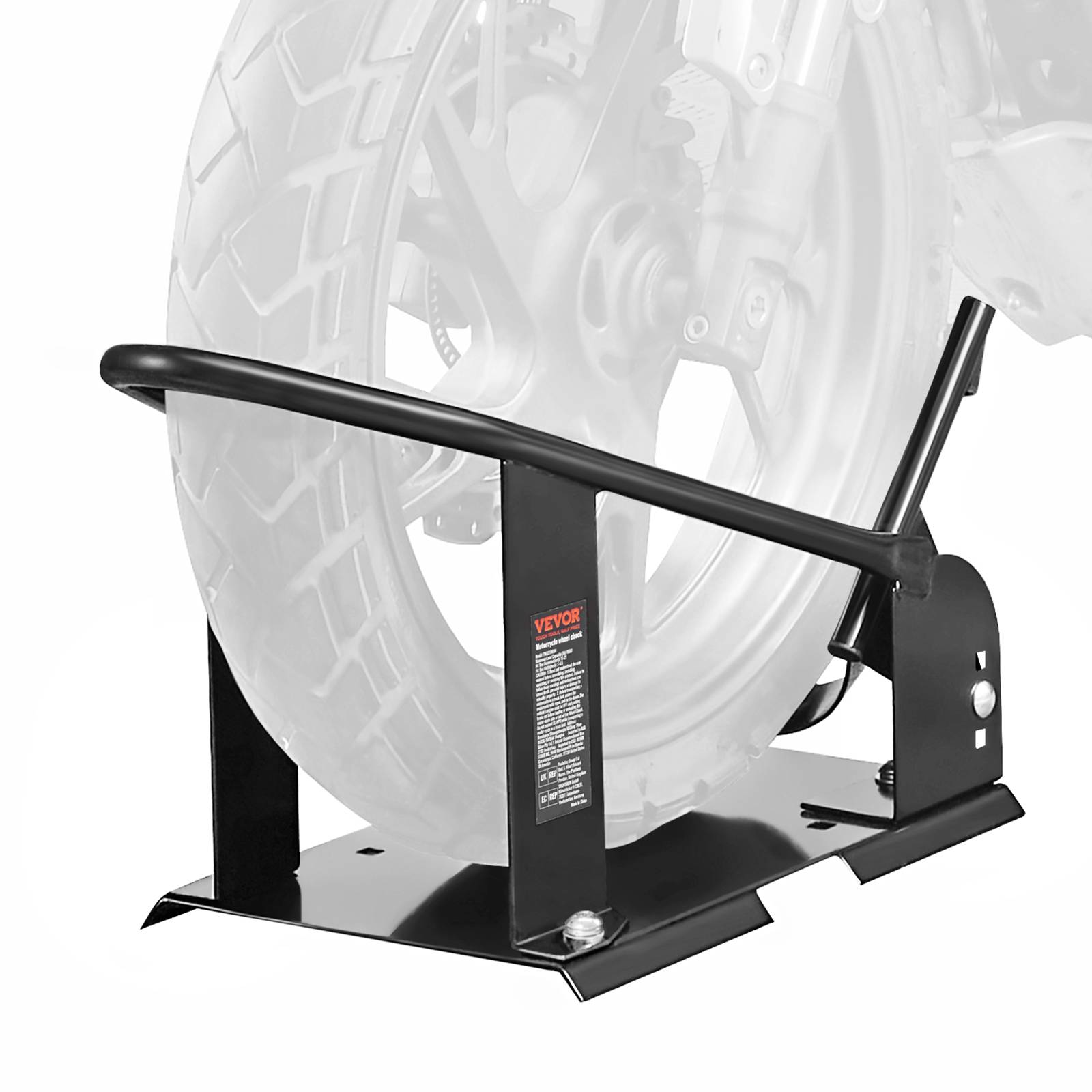 Vevor - VEVOR Bloque roue moto 816,5 kg, acier. Support transport, 3 trous réglables. - Image 1