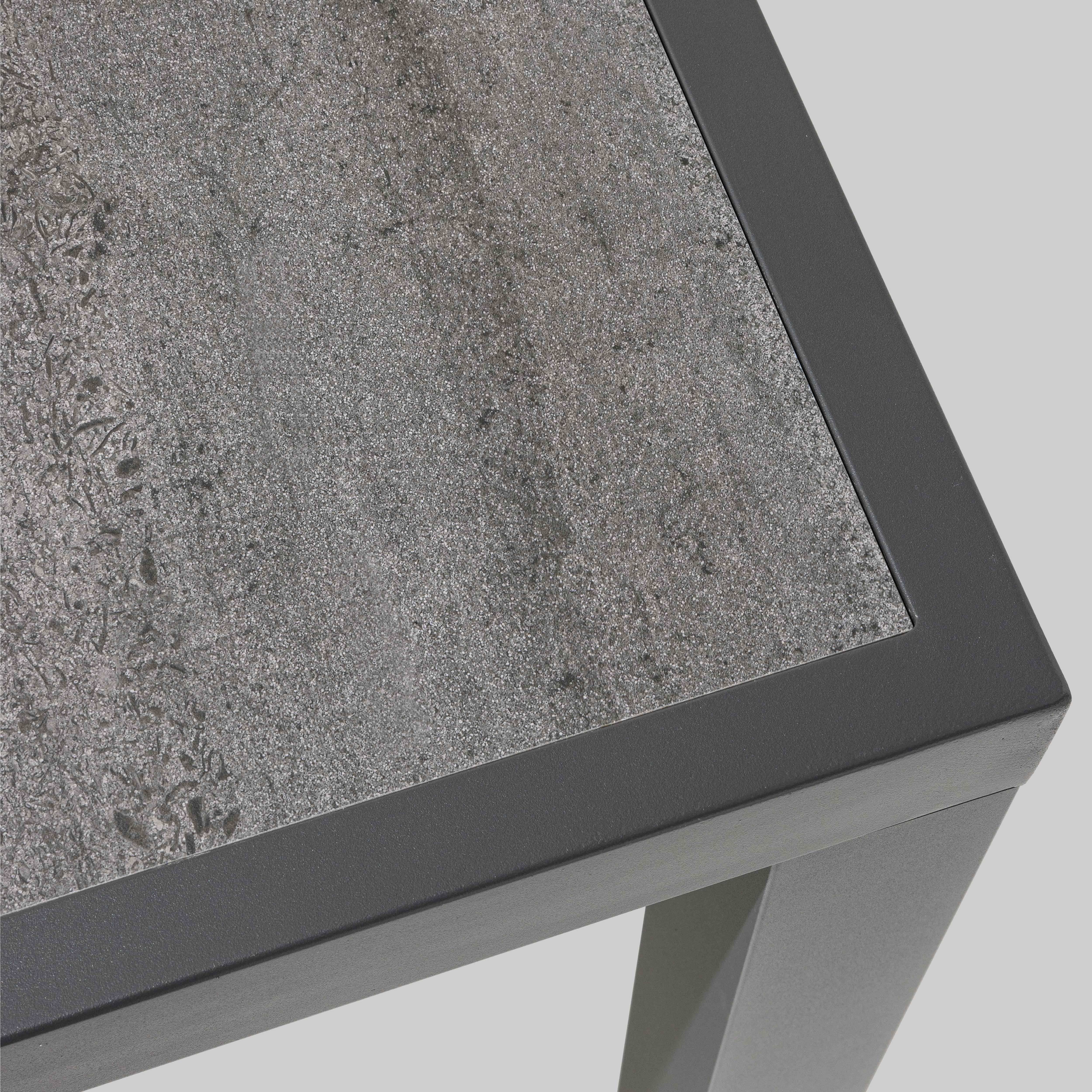 Oviala - Table de jardin en aluminium et céramique 10 places effet béton - Oviala - Image 6