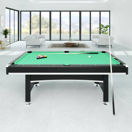 Nappe De Billard Premium 2.8m En Nylon - Tapis Feutre Professionnel Vert + Sous-Tissu - Idéal Pour Table 9 Pieds Intérieur