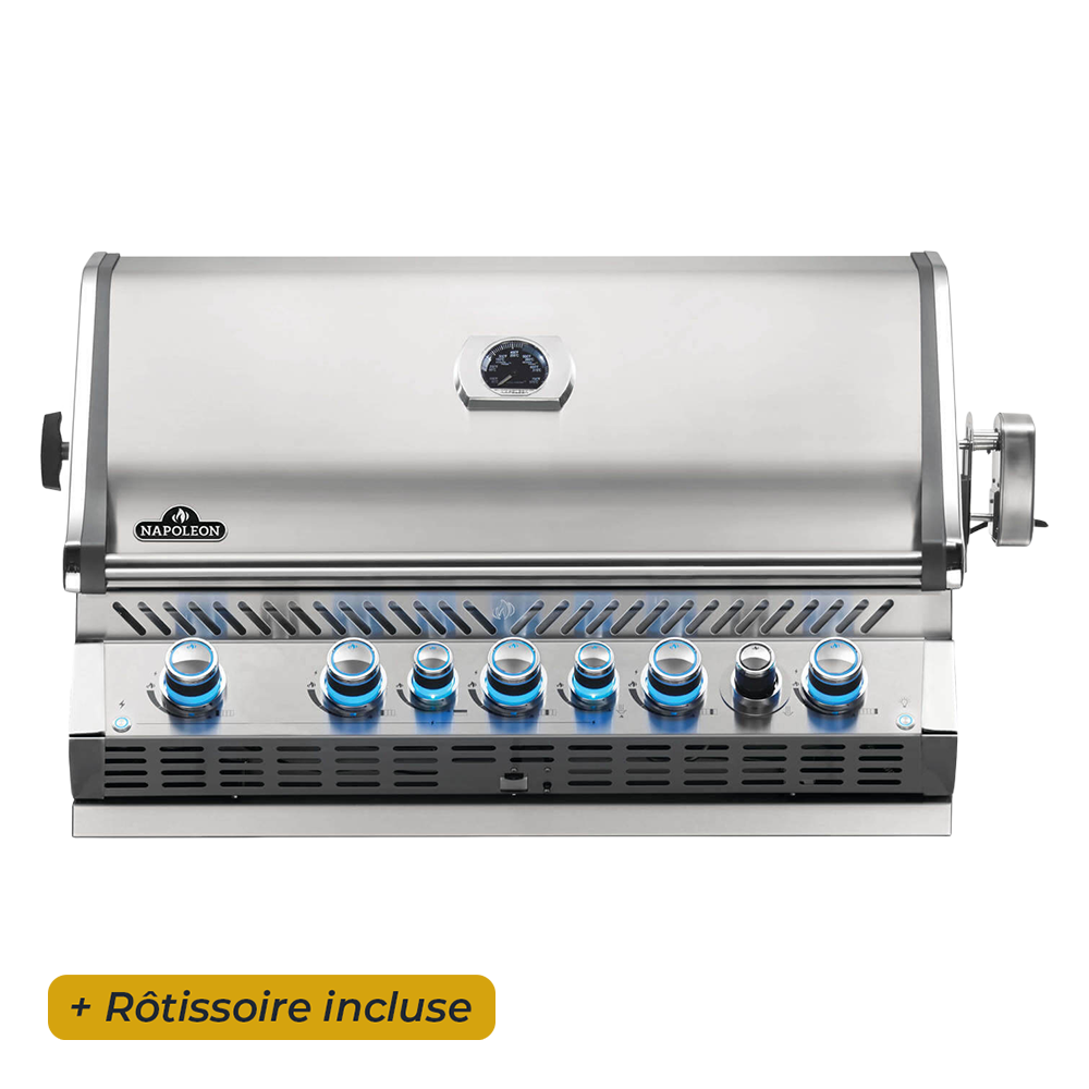 Napoleon - Barbecue à gaz encastrable Prestige PRO 665 - Inox - Image 1