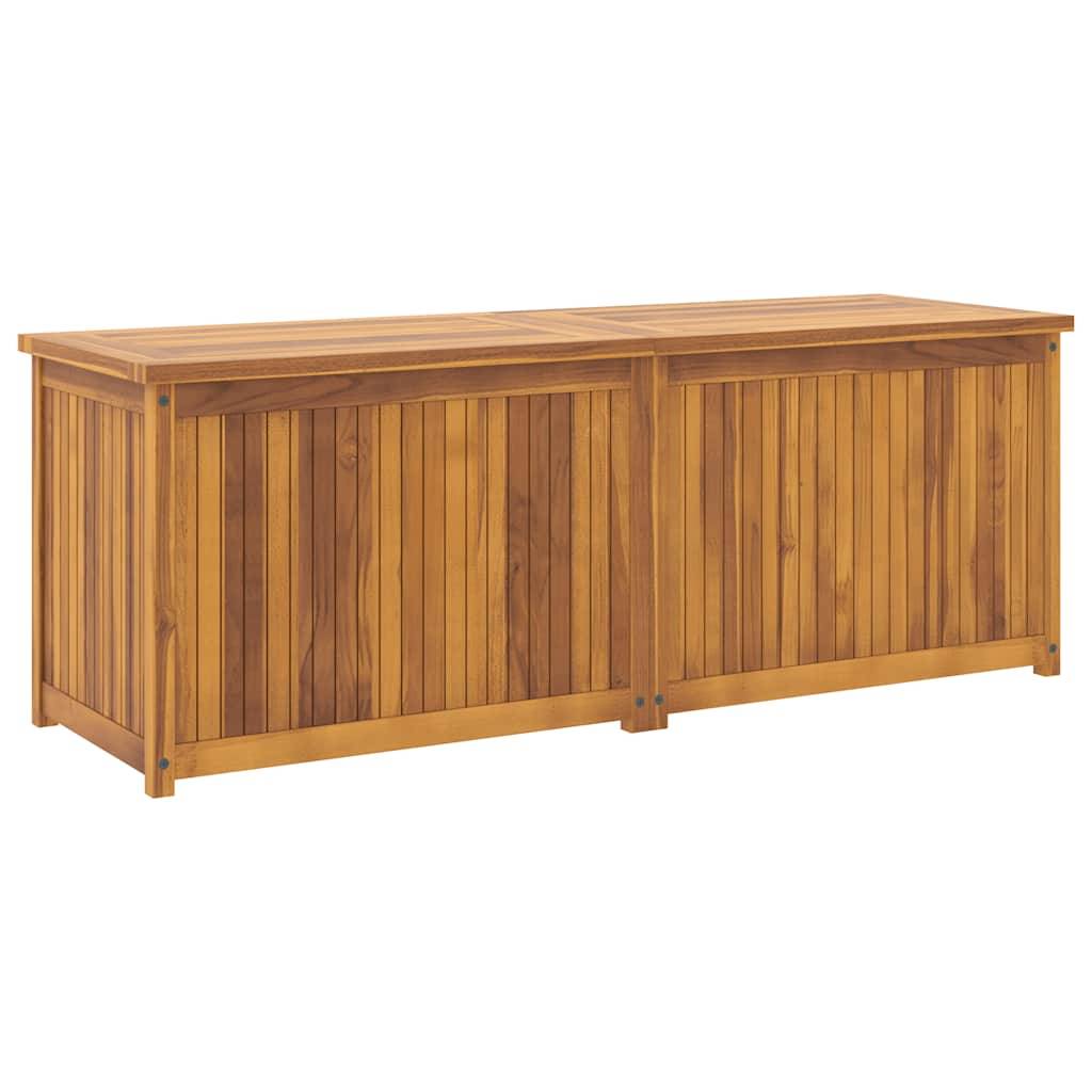 Banc Coffre de Jardin en Bois de Teck Massif avec Rangement Étanche 150x50x55 cm – ComfortXL Outdoor Living - Image 6