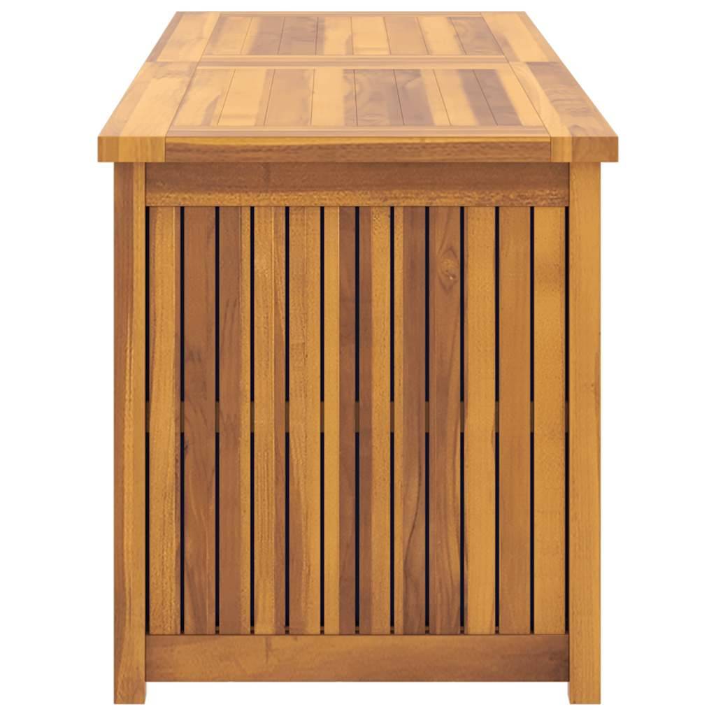 Banc Coffre de Jardin en Bois de Teck Massif avec Rangement Étanche 150x50x55 cm – ComfortXL Outdoor Living - Image 5