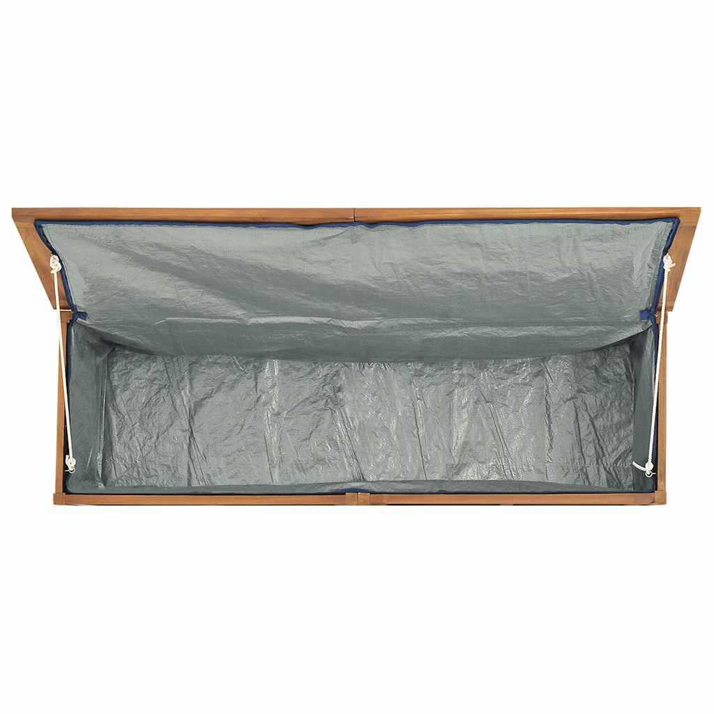 Banc Coffre de Jardin en Bois de Teck Massif avec Rangement Étanche 150x50x55 cm – ComfortXL Outdoor Living - Image 7