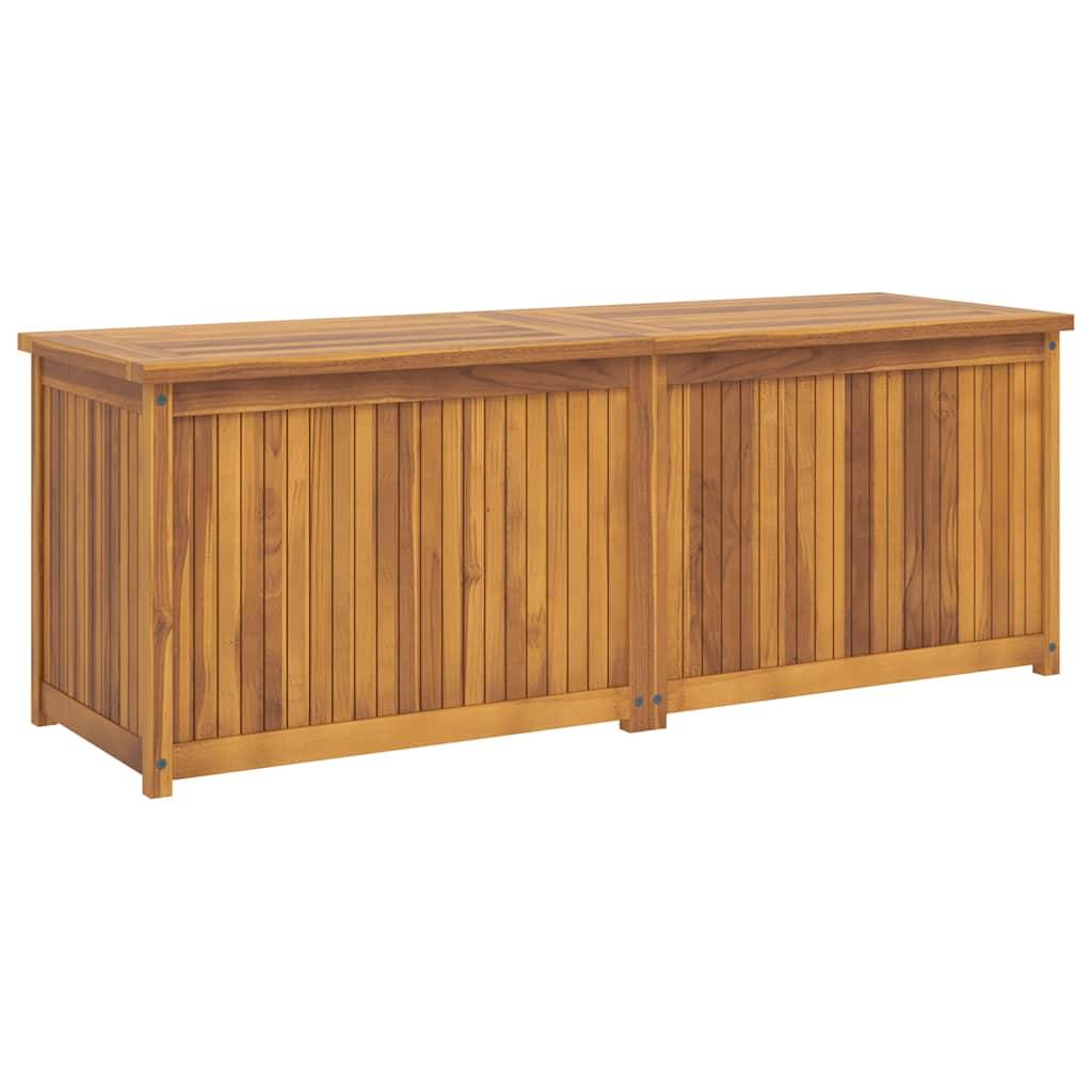 Banc Coffre de Jardin en Bois de Teck Massif avec Rangement Étanche 150x50x55 cm – ComfortXL Outdoor Living - Image 2
