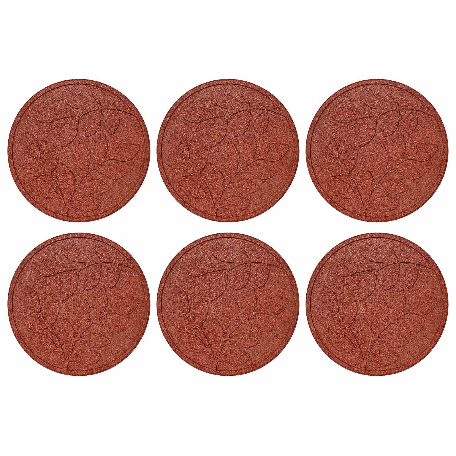 PANGIVO - Pierres de marche caoutchouc rouge 44 x 44 x 2 cm - PANGIVO - Image 2