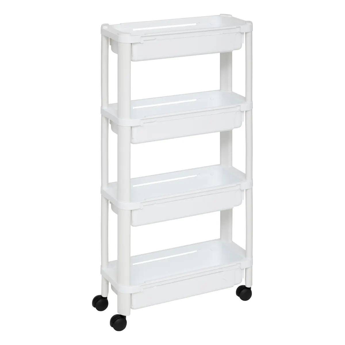 Desserte de Cuisine Extensible "Resserre" 78cm Blanc - Image 1