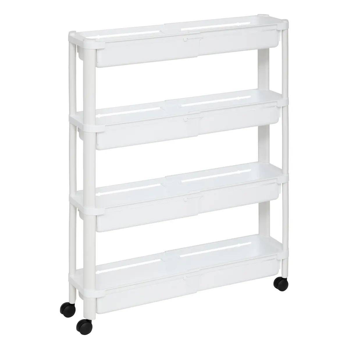 Desserte de Cuisine Extensible "Resserre" 78cm Blanc - Image 2