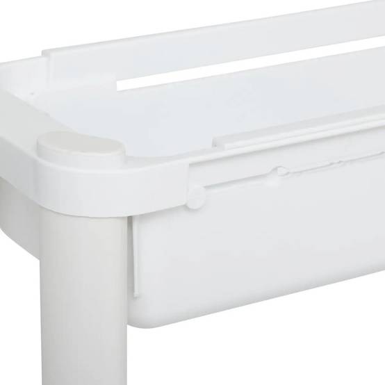 Desserte de Cuisine Extensible "Resserre" 78cm Blanc - Image 4