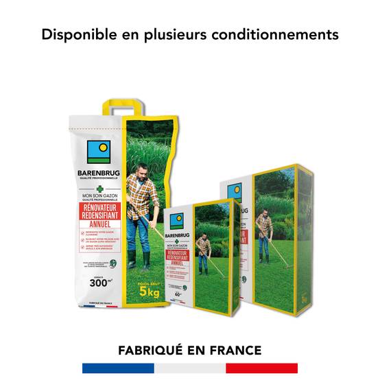 Soin Rénovateur Redensifiant - Redensifie et Rajeunit le Gazon - Germe Très Rapidement - Semences avec Enrobage - 1KG - BARENBRUG - Image 6