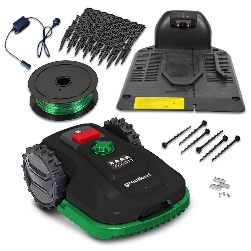 Greatland - Robot tondeuse 20V - 900M² - Largeur de coupe 18cm