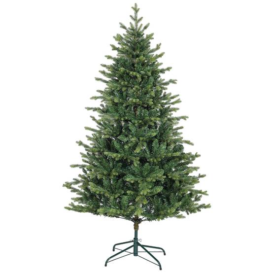 Sapin de Noël artificiel 180 cm, arbre de Noël réaliste avec 1660 pointes de branche articulée, support en métal, vert - Image 2