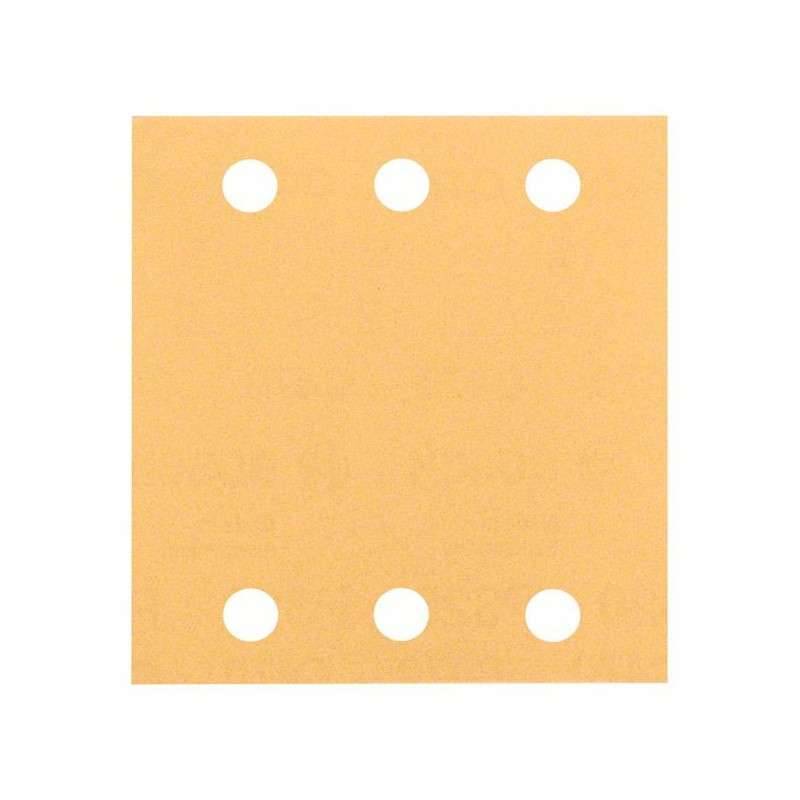 Bosch - 10 feuilles abrasives BOSCH C470 pour ponceuse vibrante 115 x 107 mm Best for Wood and Paint 6 trous Bosch - Image 1