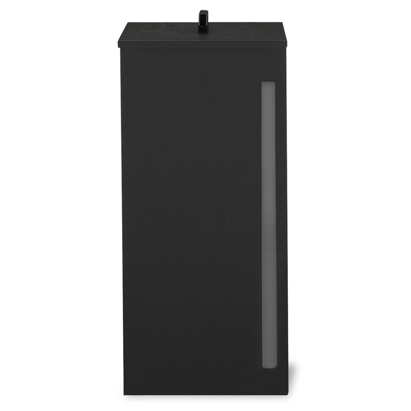 IDMARKET - Réservoir à granulés 55 kg noir rangement à pellets 36 x 36 x 87 cm - Image 3