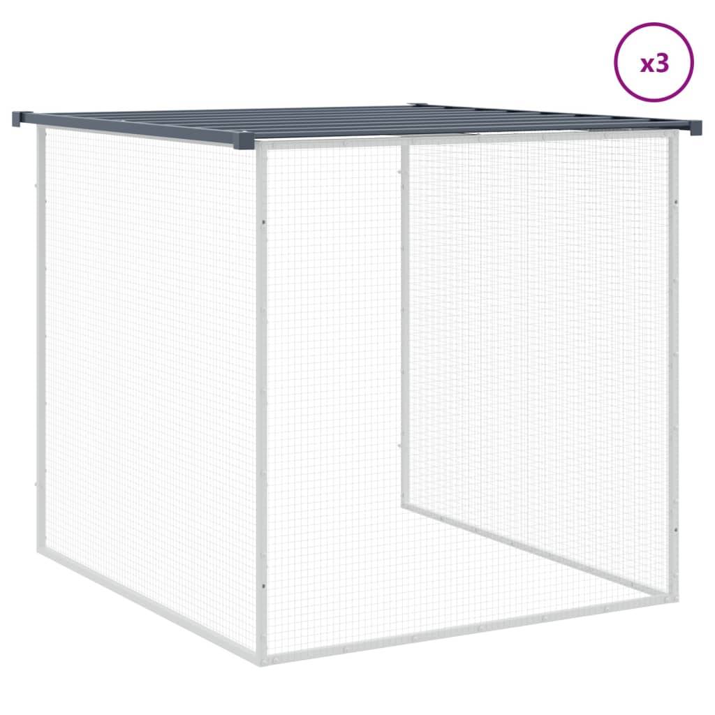 Poulailler acier galvanisé pour poules avec toit et porte verrouillable 403x98cm anthracite - ComfortXL Outdoor Living - Image 7