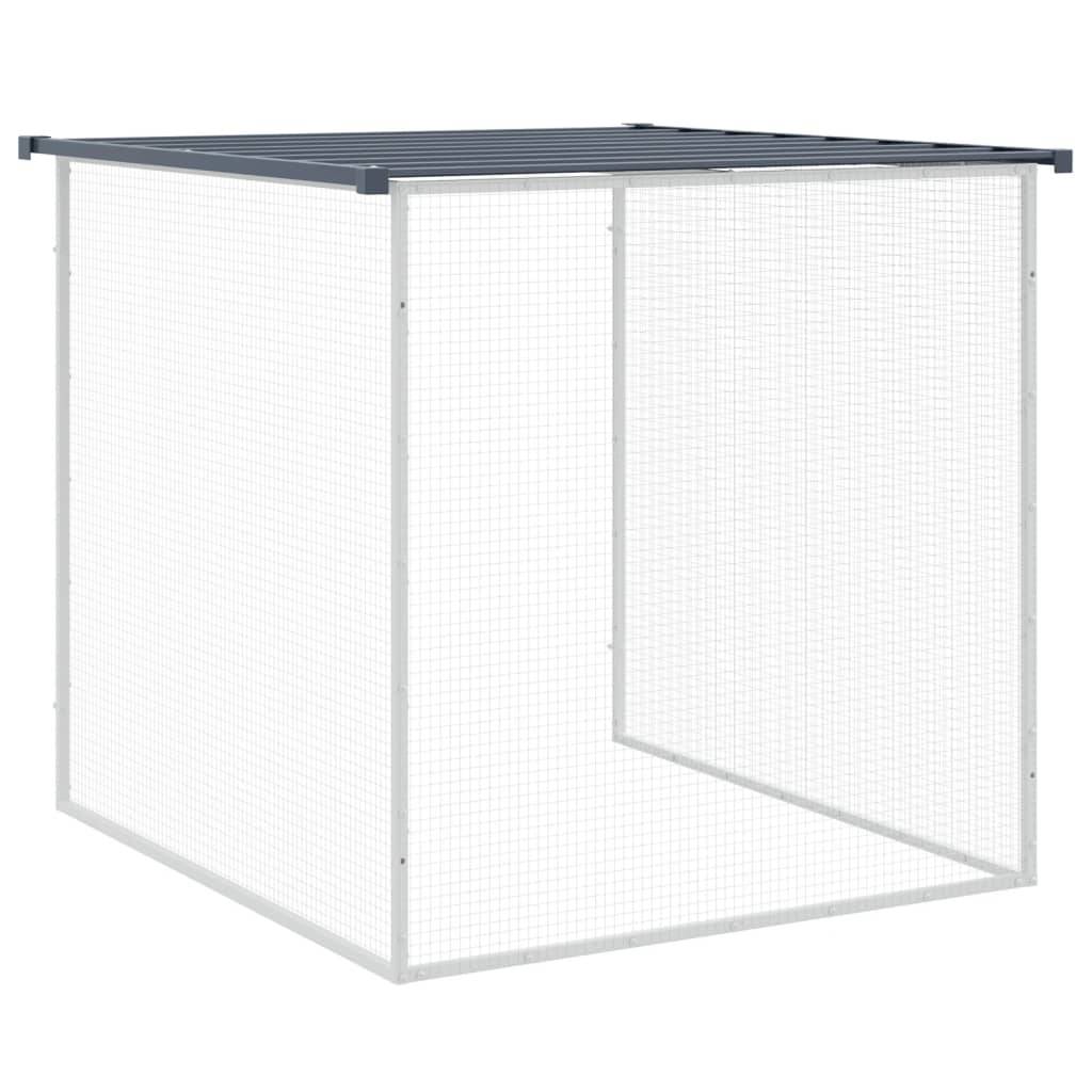 Poulailler acier galvanisé pour poules avec toit et porte verrouillable 403x98cm anthracite - ComfortXL Outdoor Living - Image 8