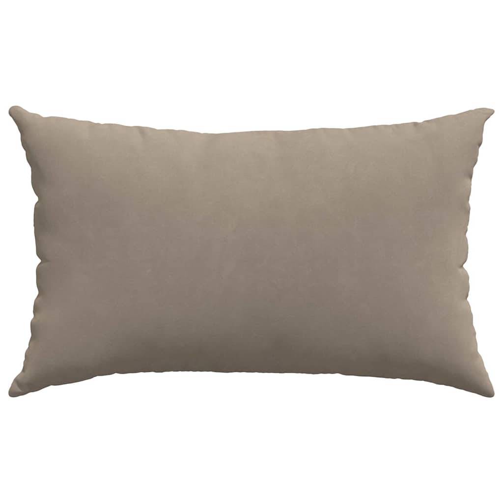 Lot de 2 Coussins de Canapé en Tissu Déhoussables pour Salon Décoration Intérieur Taupe 50x30 cm – ComfortXL Outdoor Living - Image 6