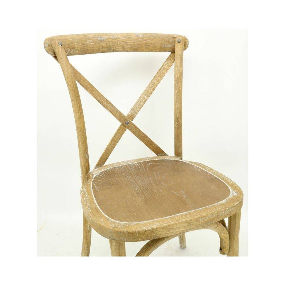 Aubry Gaspard - Chaise en orme empilable Bistro - Image 2