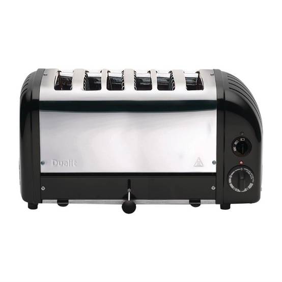 Grille Pain Professionnel Inox Finition Noire - 6 Tranches - Dualit - Image 2