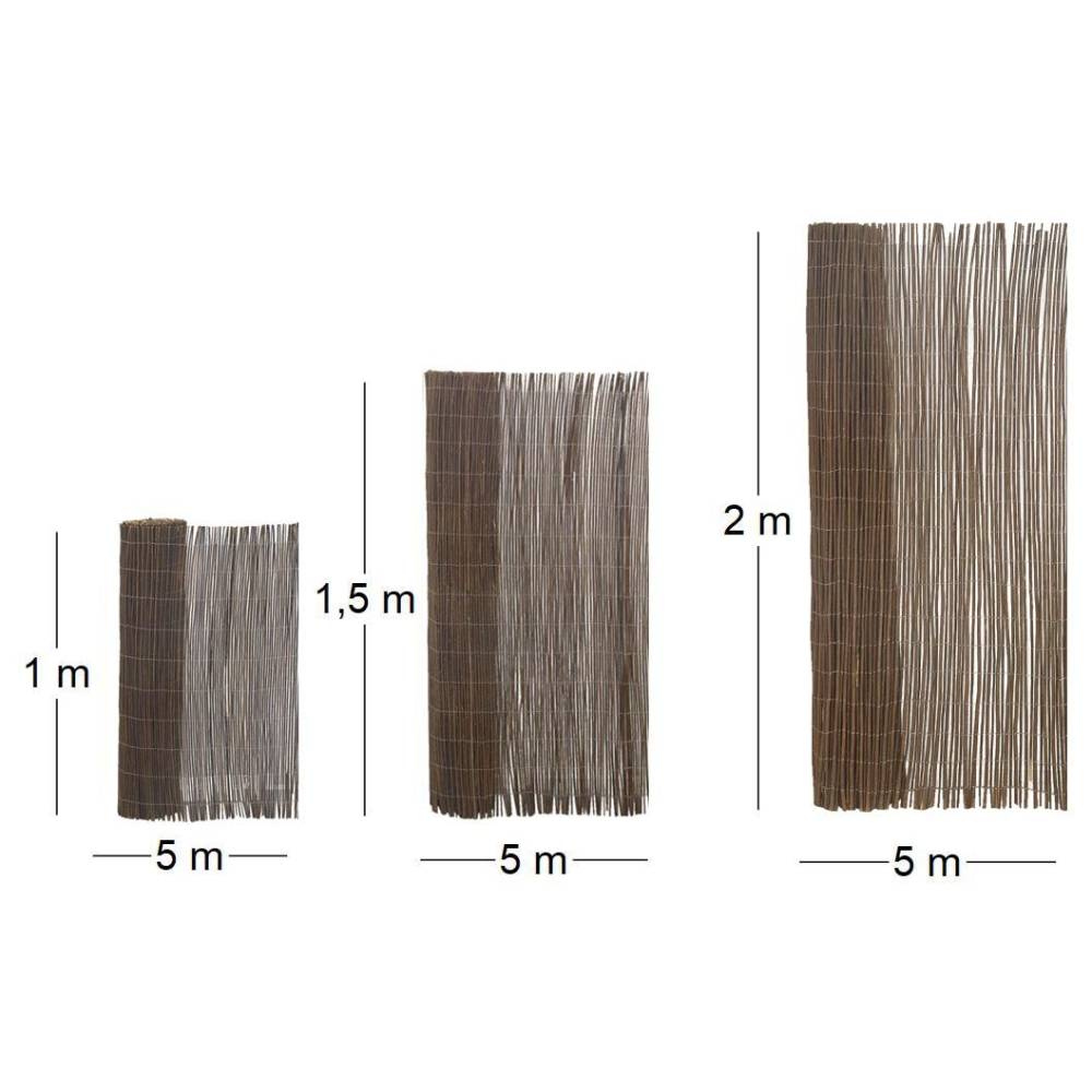 Jardindeco - Canisse en osier naturel 1,5 x 5 m - Image 3