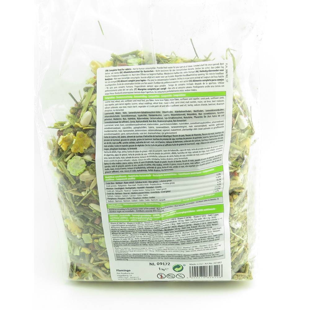Flamingo - Nourriture Mélange complet pour lapin sac de 1 kg - Image 3