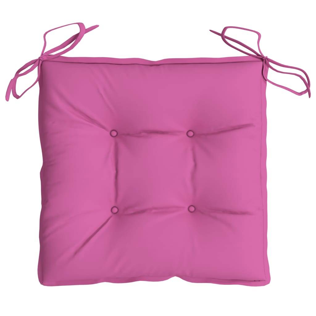 Lot de 2 coussins de chaise polyester rose 40 x 40 x 7 cm - PANGIVO - Image 6