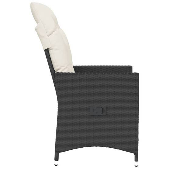 Chaise bois composite 1 places rotin noir 56 x 59 x 92 cm - Prolenta premium p364.2 - Image 5