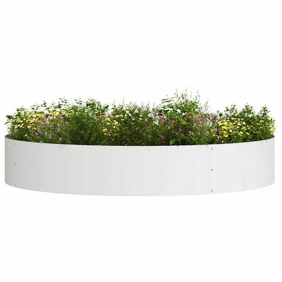 ComfortXL - Grand bac à fleurs carré en acier pour jardin terrasse ou balcon 120x120cm Blanc – ComfortXL Outdoor Living - Image 3