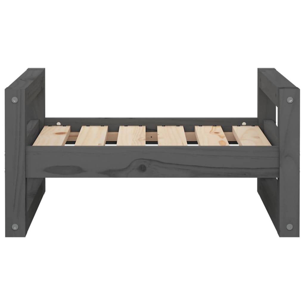 Vidaxl - Lit pour chien Gris 55,5x45,5x28 cm Bois de pin solide vidaXL 821469 - Image 6