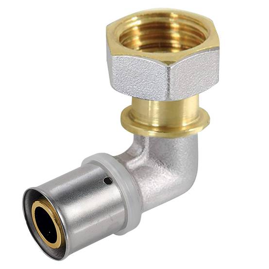 Boutte - Coude à sertir écrou libre multicouche Ø16 F20x27 3/4 - BOUTTÉ
