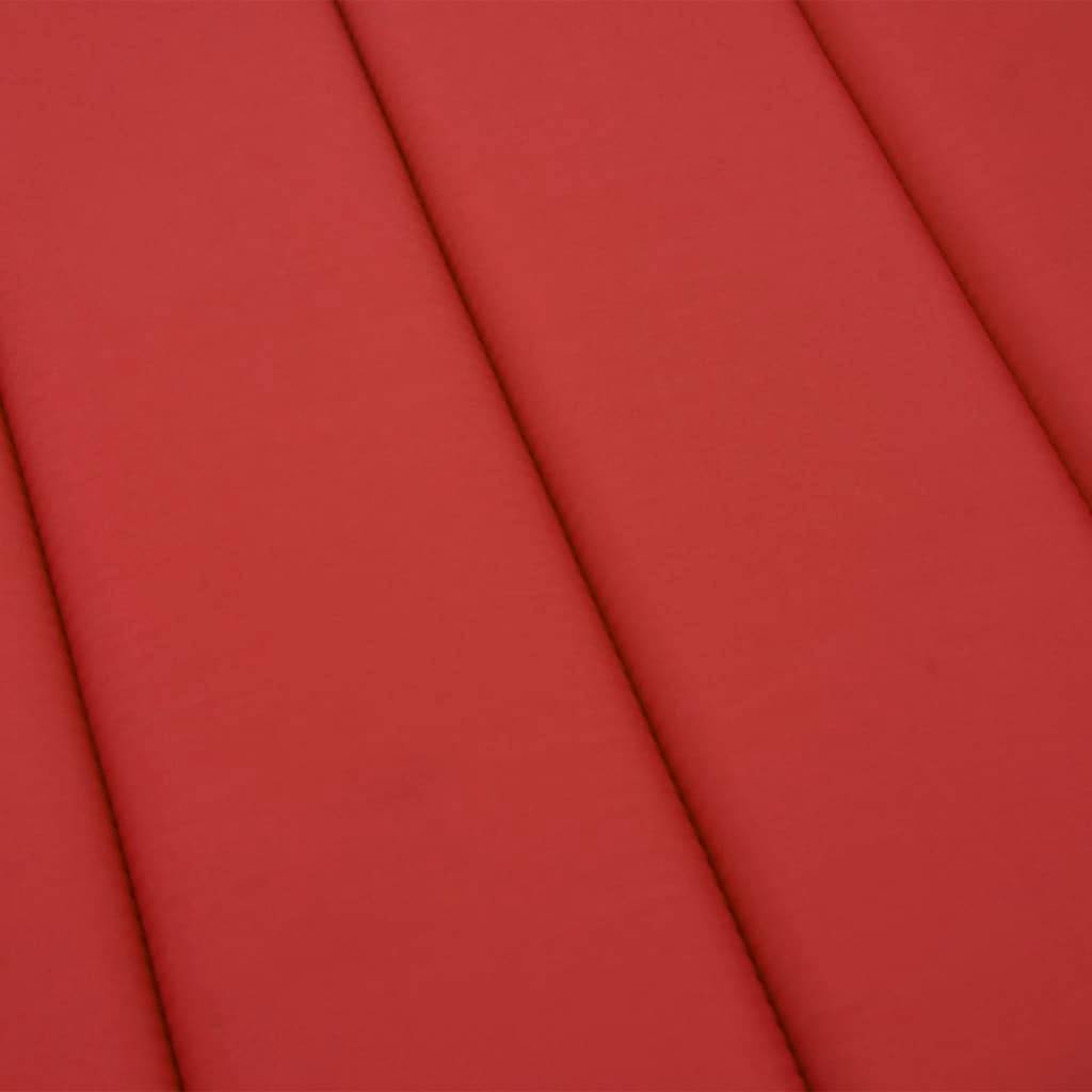 Coussin Bain de soleil | Coussin de chaise longue rouge 200x60x3 cm tissu oxford Maison Chic - Image 7