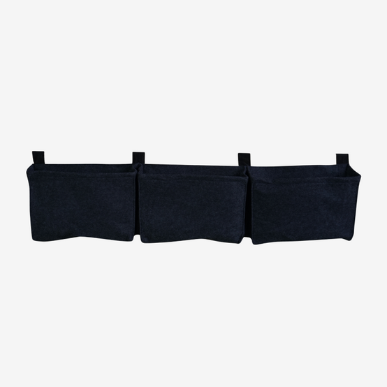 Cerland - Balconnière 3 sacs noirs en feutre géotextile - Image 1