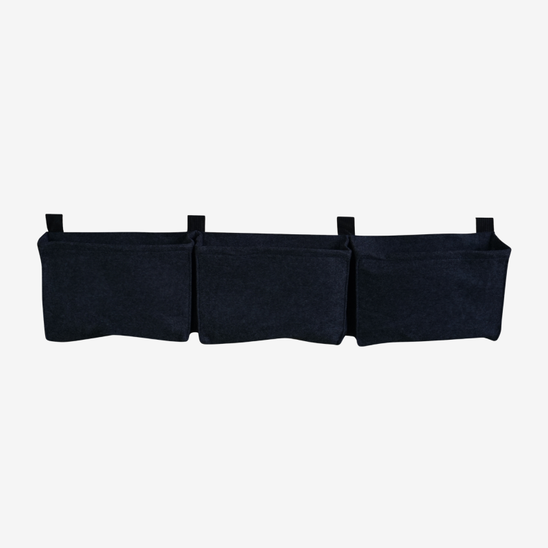 Cerland - Balconnière 3 sacs noirs en feutre géotextile - Image 1