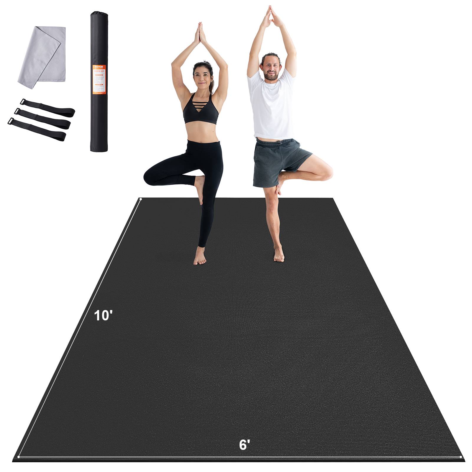 Vevor - VEVOR Tapis de yoga antidérapant tapis d'entraînement 3050 x 1830 mm pilates - Image 1