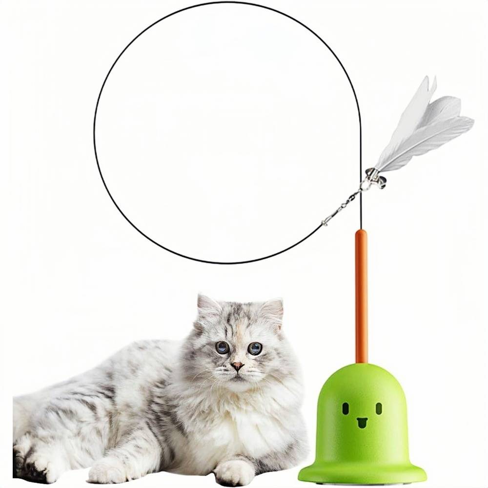 Jouets à Plumes Pour Chats Adsorption Rotative Antidérápant, Surfaces Lisses Verts - Lytech