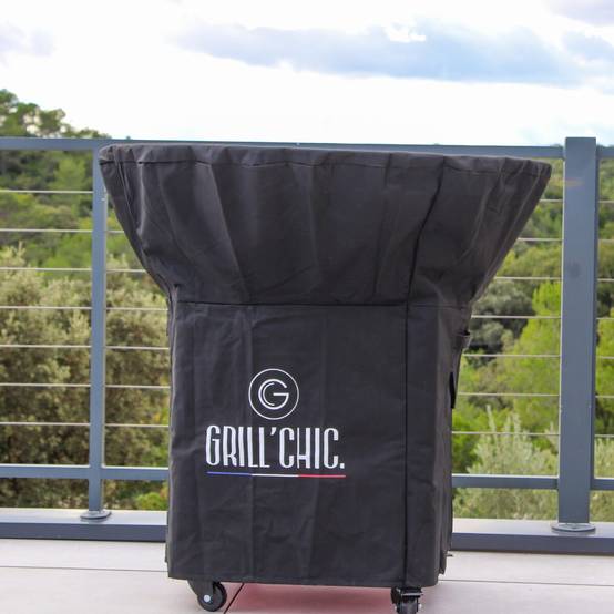 Pack Privilege Brasero Classique Acier 83 Gris Anthracite Double Cuve - Avec rangement bois - GRILL CHIC - Image 5
