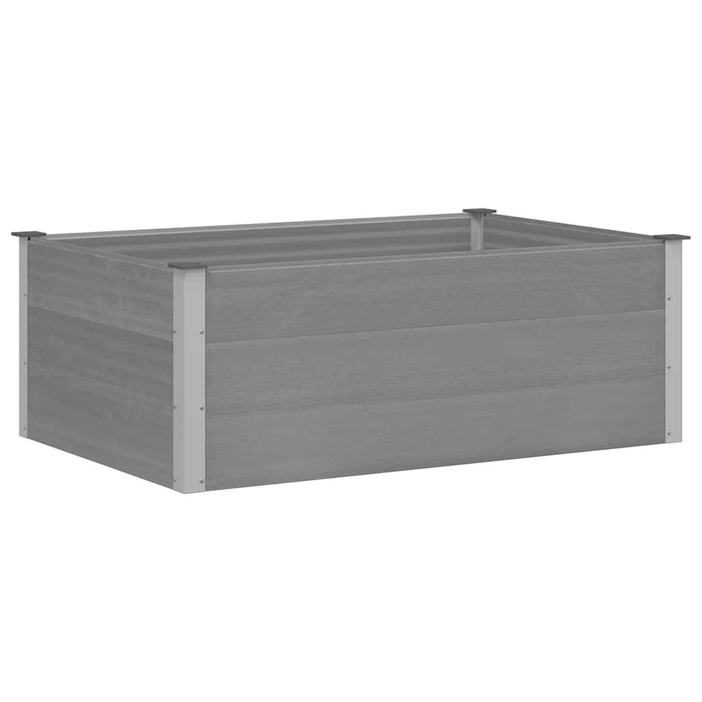 Vidaxl - Lit surélevé de jardin WPC 150x100x54 cm Gris vidaXL 43609 - Image 2