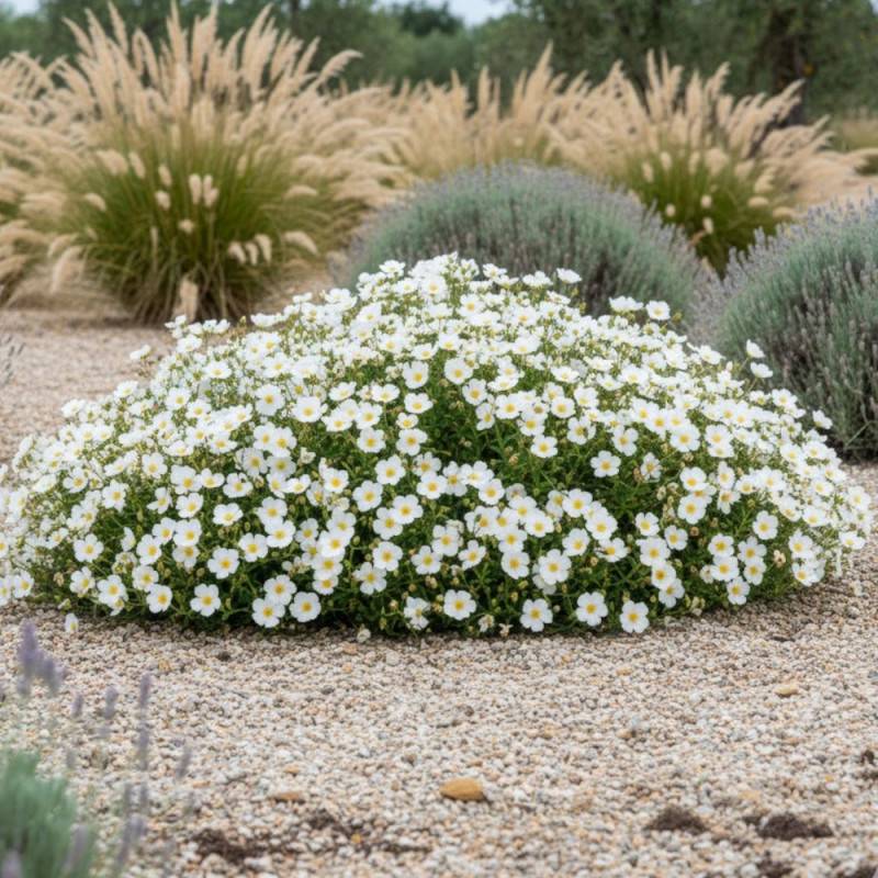 Ciste de Montpellier, Cistus à fleurs Blanche/ - feuillage Persistant - Godet - 5/20 cm - Image 2