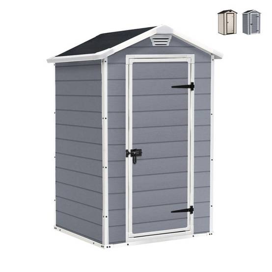 Keter - Abri de jardin en résine PVC avec plancher 129x103x196cm PVCBox - Image 3