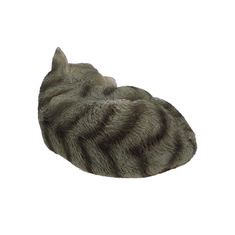 Figurine de chat endormi en polyrésine - L 14 x P 10 x H 6,5 cm - Modèle aléatoire - Image 7