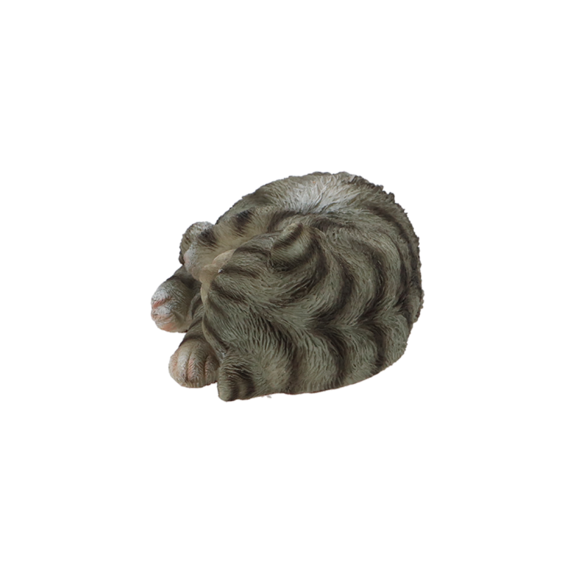Figurine de chat endormi en polyrésine - L 14 x P 10 x H 6,5 cm - Modèle aléatoire - Image 6