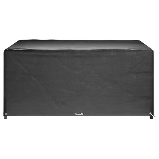 Lot de 2 Housses Carrées PE pour Grande Table de Jardin Protection Imperméable Anti-UV Noir 205x205x90 cm – ComfortXL Outdoor Living - Image 5