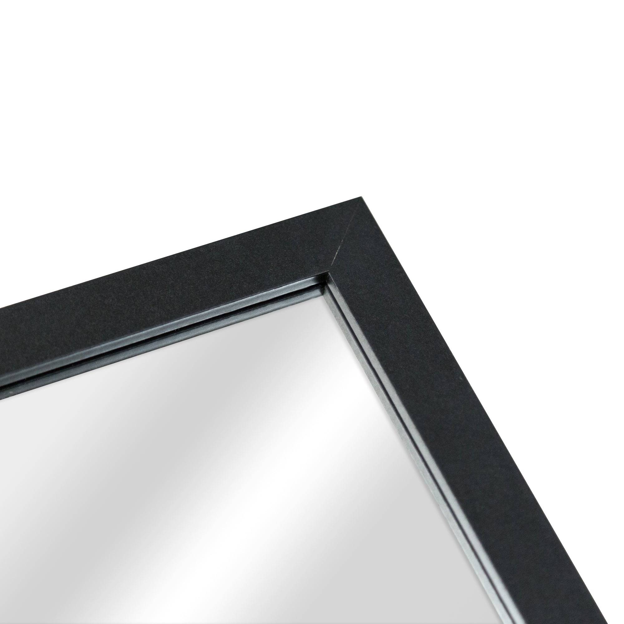 Helloshop26 - Miroir sur pied psyché inclinable 150 x 35 cm chambre salle de bain noir - Image 4