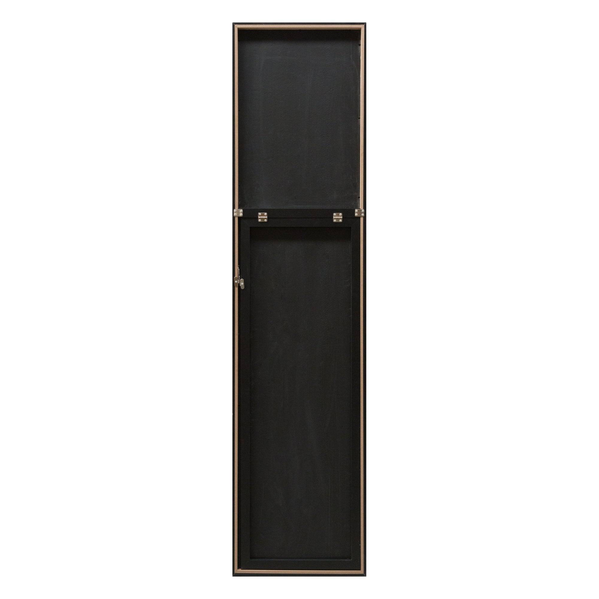 Helloshop26 - Miroir sur pied psyché inclinable 150 x 35 cm chambre salle de bain noir - Image 3
