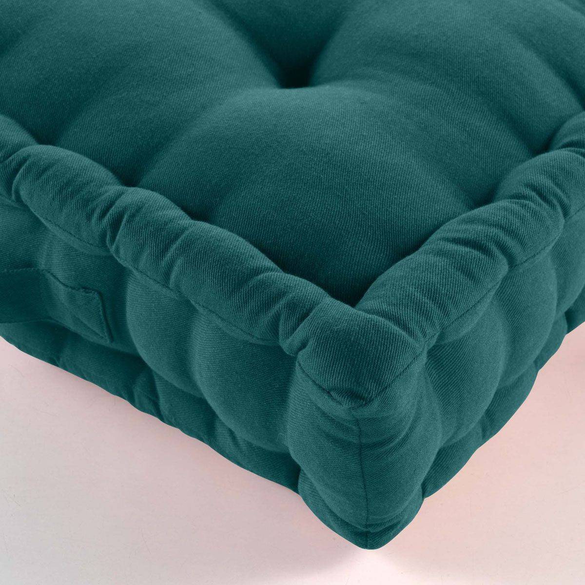 Coussin de Sol "Twily" 50x50cm Emeraude - Image 3