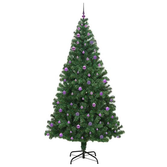 Sapin de Noël | Arbre de Noël artificiel Vert 240 cm PVC, Acier et Plastique Maison Chic - Image 4