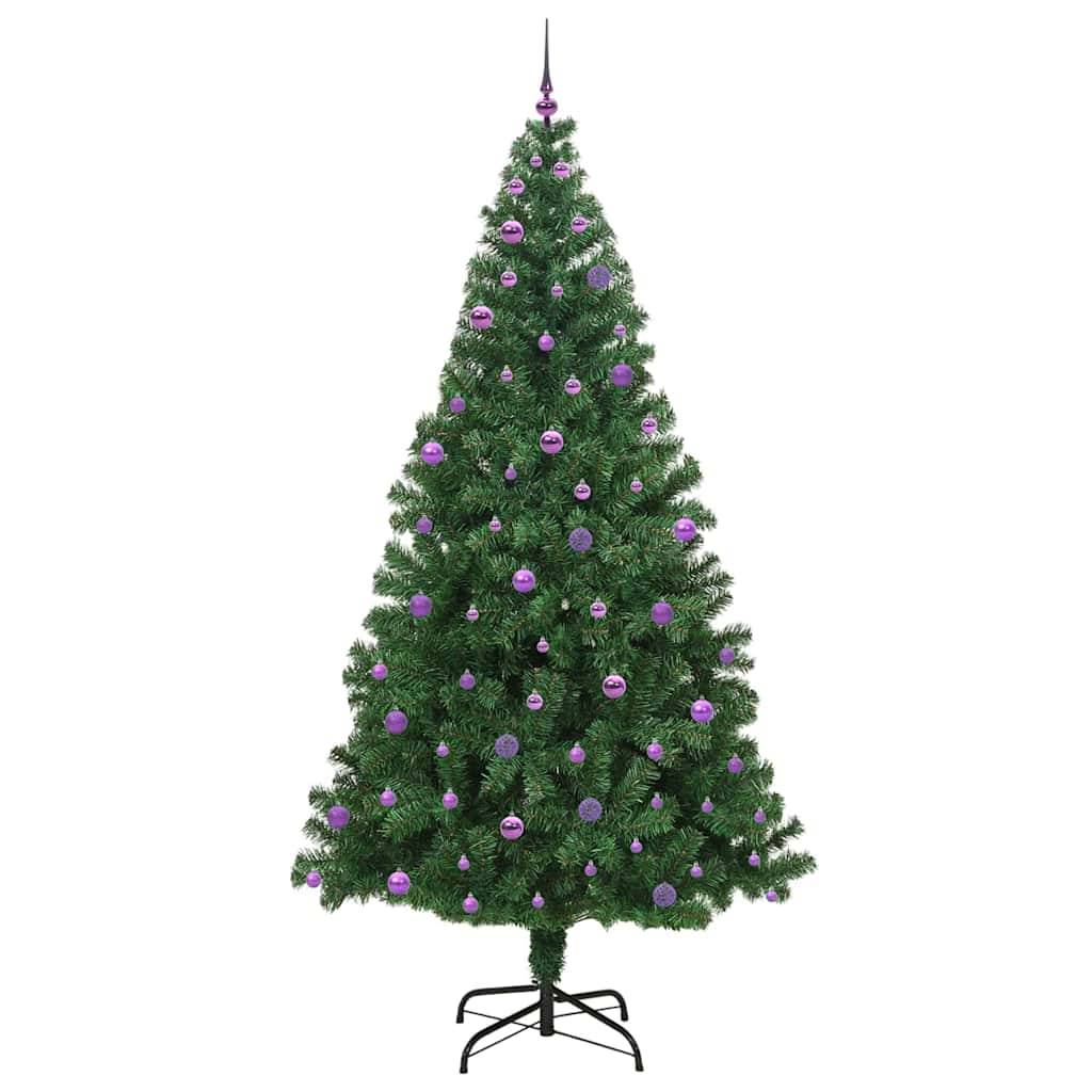 Sapin de Noël | Arbre de Noël artificiel Vert 240 cm PVC, Acier et Plastique Maison Chic - Image 4