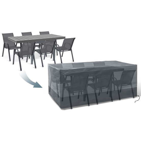 Housse de protection pour table de jardin rectangulaire 250 x 200 x 74 cm - Image 4