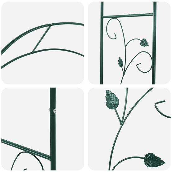Jardinière Pergola Treillis Bois Pin Imprégné Terrasse 162cm - ComfortXL Outdoor Living - Image 8