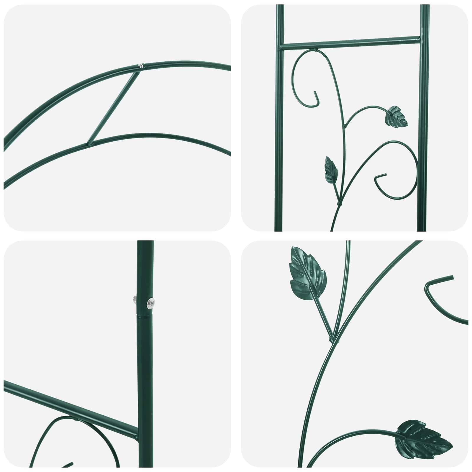 Jardinière Pergola Treillis Bois Pin Imprégné Terrasse 162cm - ComfortXL Outdoor Living - Image 8